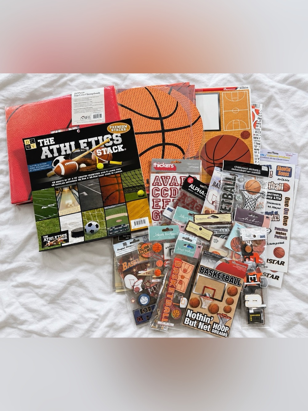 Sports-Themed Scrapbook Lot